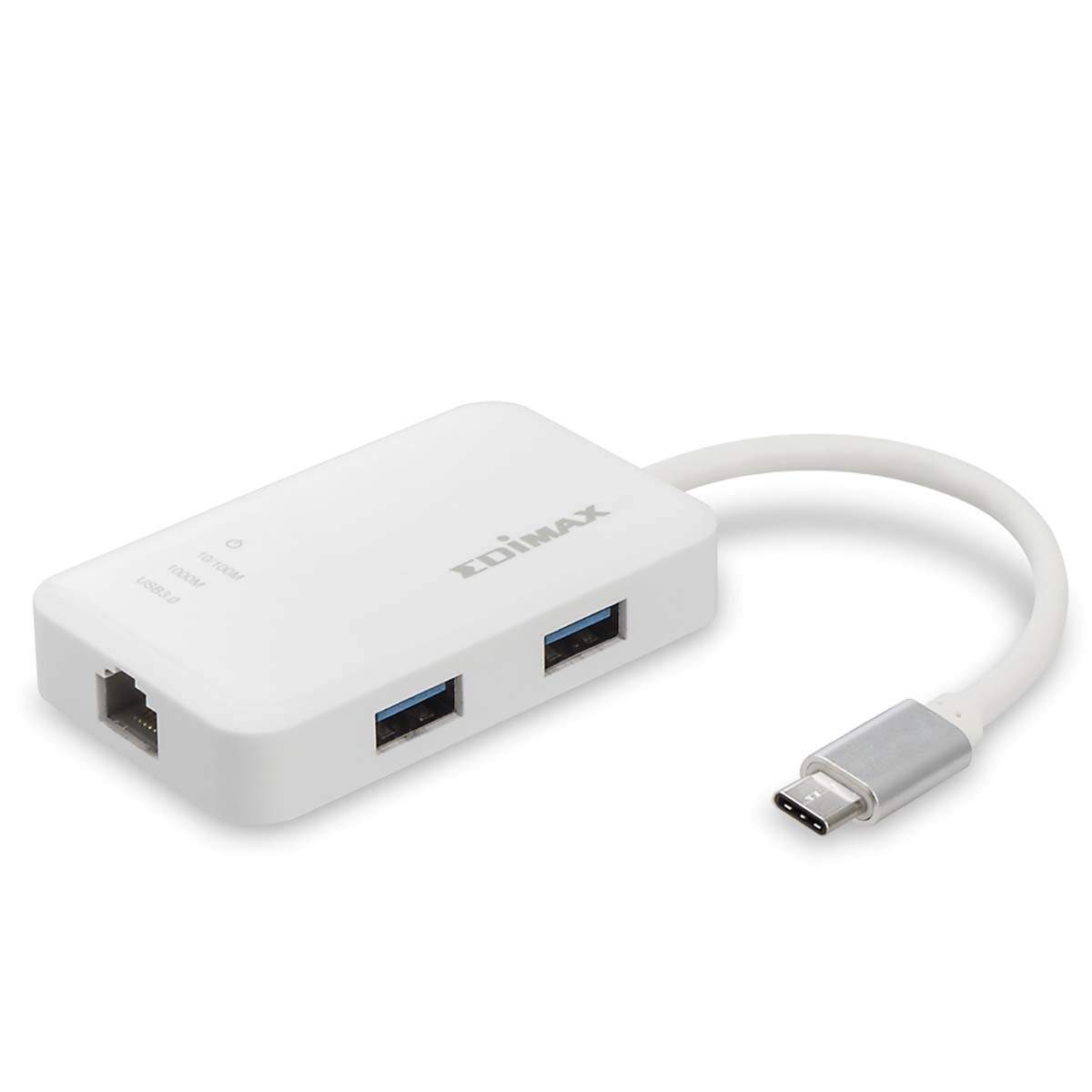USB-C til 3-ports USB 3.0 Gigabit Ethernet Hub billede