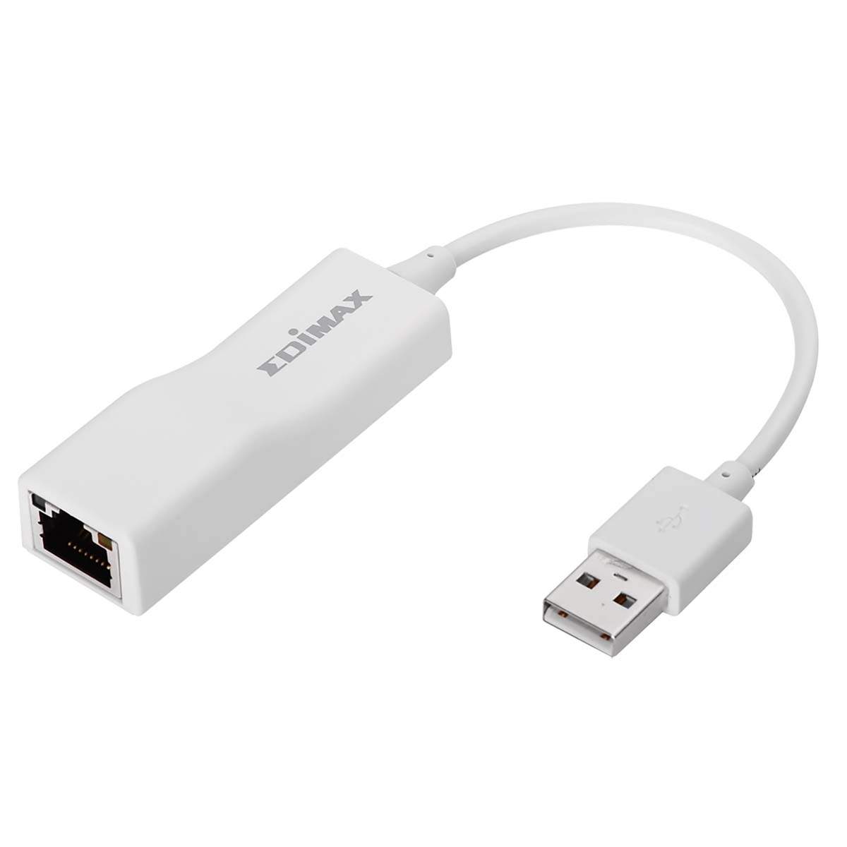 USB 2.0 Fast Ethernet Adapter 10/100 Mbit Hvid