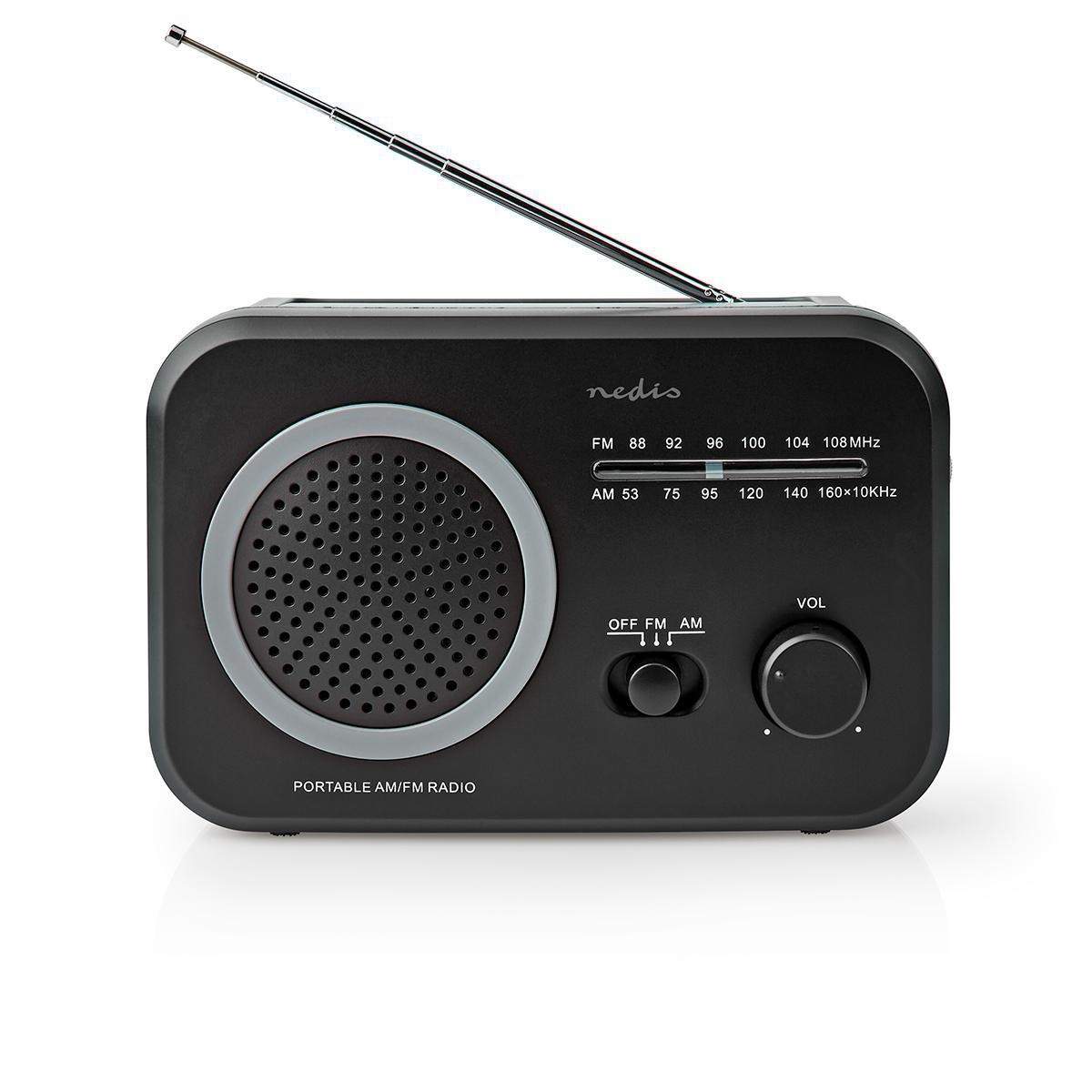 FM-radio | Bærbart design | AM / FM | Batteri / Strømforsyning | Analog | 1.8 W | Sort hvid skærm | Bluetooth® | Hovedtelefonudg