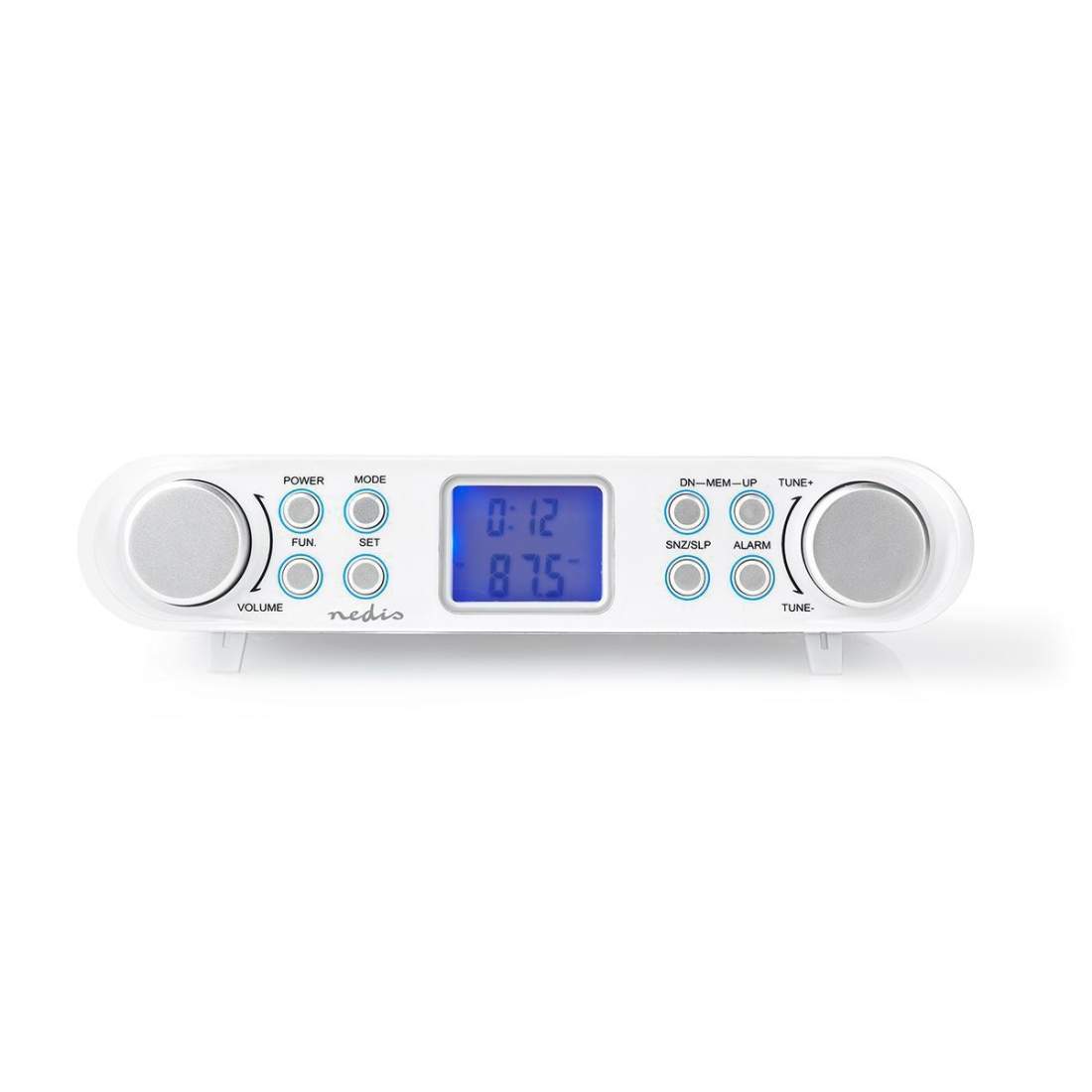 Kitchen Radio Skåpdesign FM Strömadapter Digital 1.5 W 2 "" Svart Blå Skärm Väckarklocka Silver / Vit | Hem & Hobby - Hem & Hushåll - Sovrum | Pryloteket