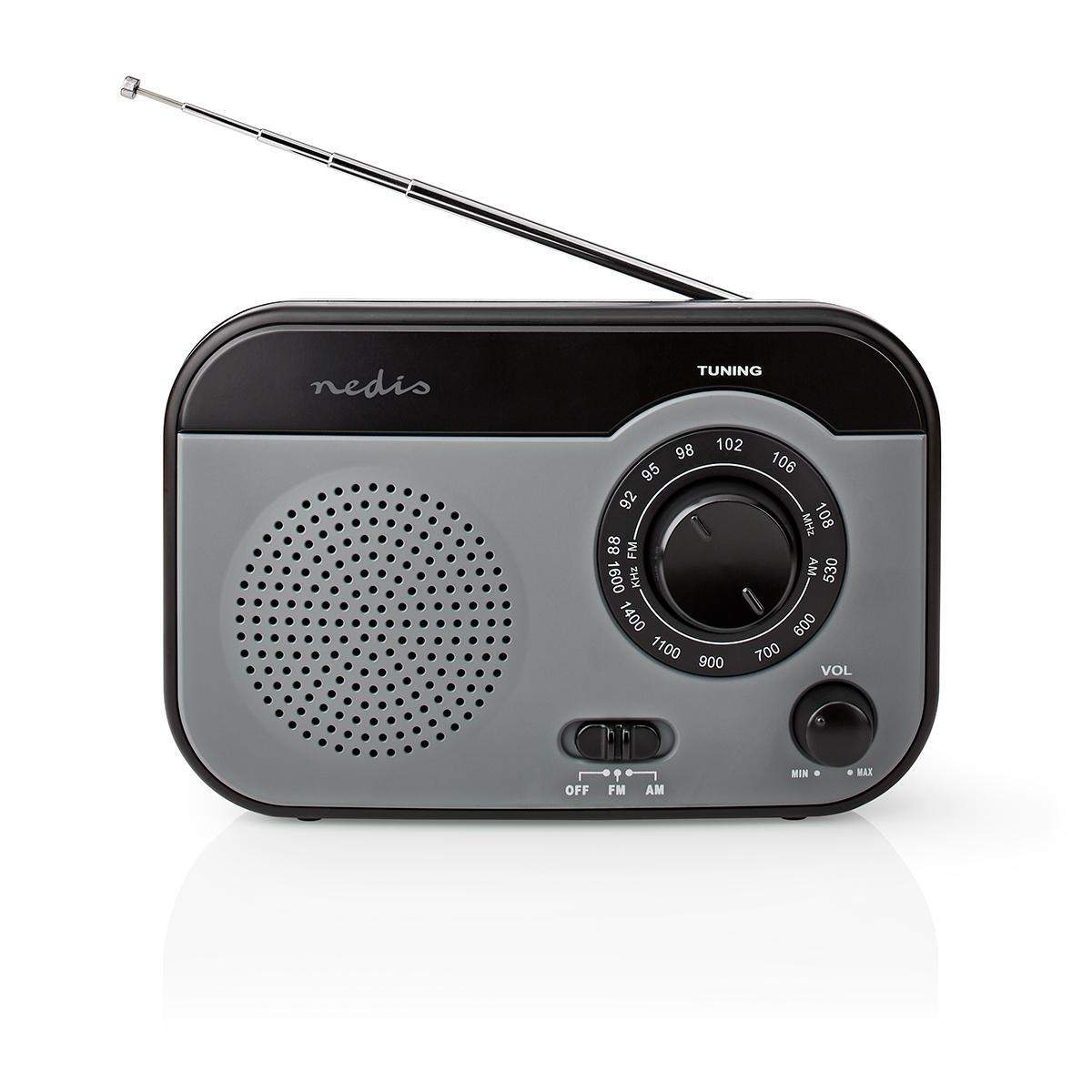 FM-radio | Bærbart design | AM / FM | Batteri / Strømforsyning | Analog | 1.8 W | Sort hvid skærm | Bluetooth® | Hovedtelefonudg
