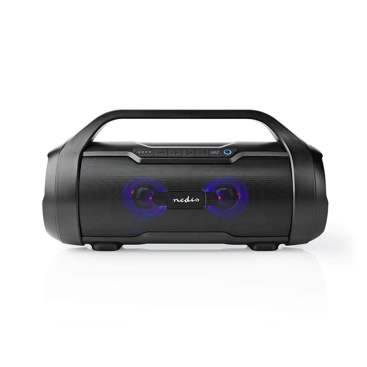 Bluetooth® Party Boombox | 6 timer | 2.0 | 120 W | Medieafspilning: AUX / Micro SD / USB | IPX5 | Kan parres | Bærehåndtag | Fes billede