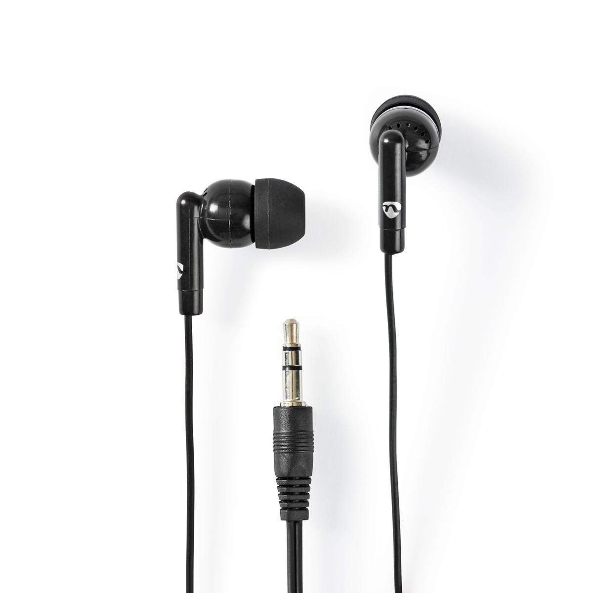 Nedis Kablede Hovedtelefoner | 3.5 mm | Kabellængde: 1.20 m | Volumenkontrol | Sort