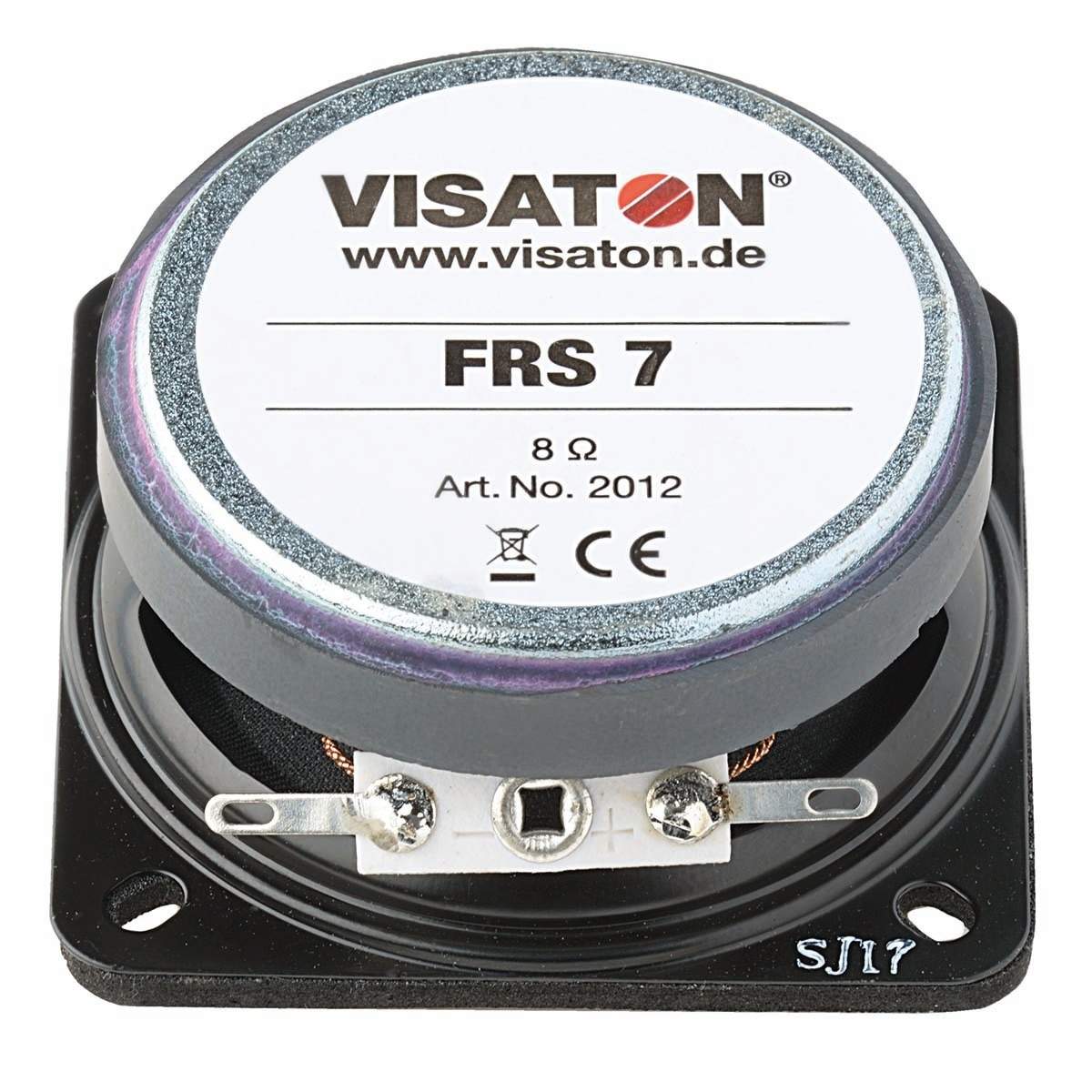 Alternativ bild 1 för Visaton VS-FRS7/8, 1.0 kanaler, 10 W, 130 – 20000 Hz, 8 O, Svart
