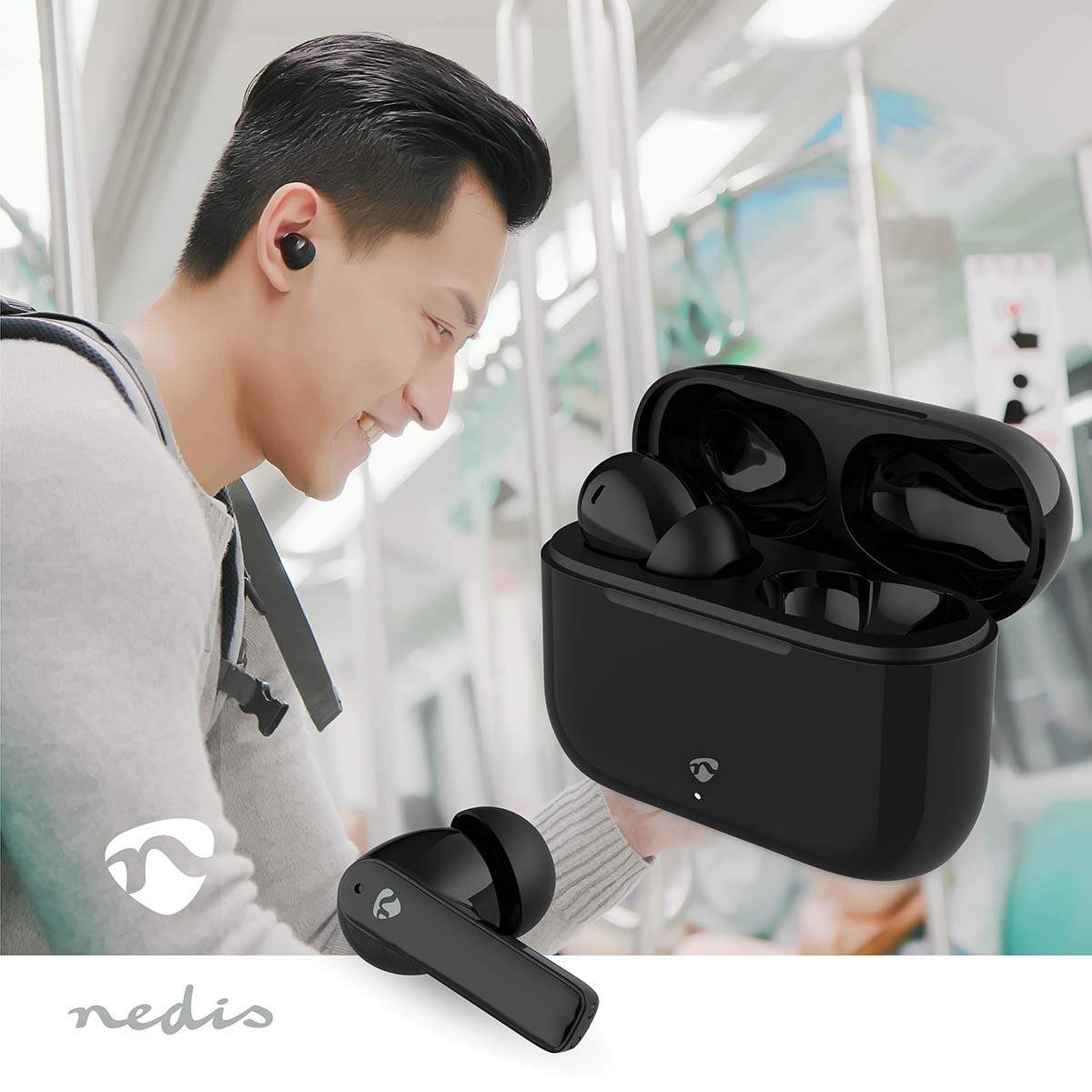 Alternativ bild 1 för Nedis ENC (Environmental Noise Cancelling) | Bluetooth® |