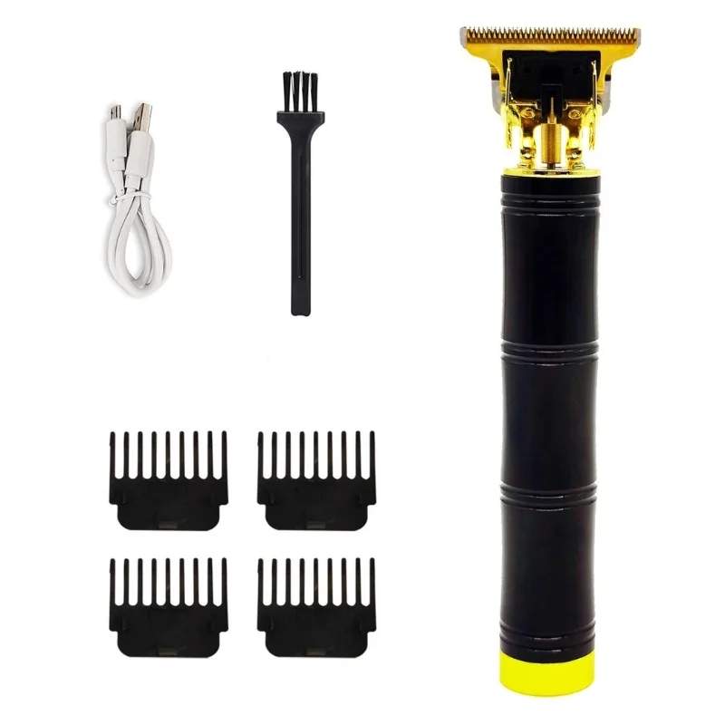 Herzberg HG-04111: Genopladelig professionel elektrisk hårklipper - sort