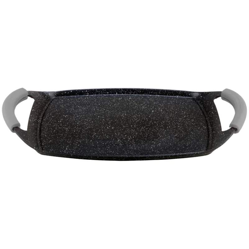 Herzog HR-5235: 47 cm marmorbelagt grillplade