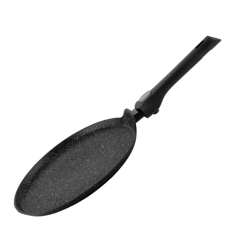 Herzog HR-3615: 28 cm marmor crepepande med aftageligt håndtag