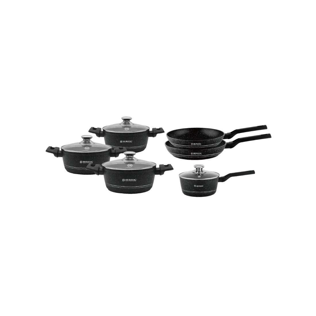 Herzog HR-2626: 10 stycken marmorbelagda köksredskapsset | Hem & Hobby - Hem & Hushåll - Kök - Köksredskap | Pryloteket