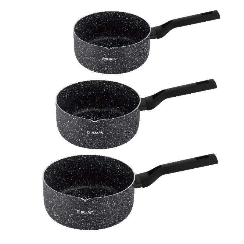 Herzog HR-2622: 3 stykker marmorbelagt sauce/mælkegryde med hældetud