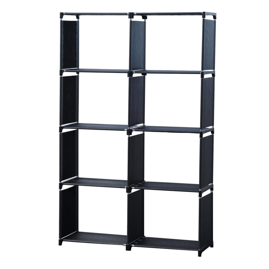 Herzberg 8-lagers multifunktionsbokhylla och förvaringsställ - 85x125 cm svart | Mode & Accessoarer - Accessoarer | Pryloteket