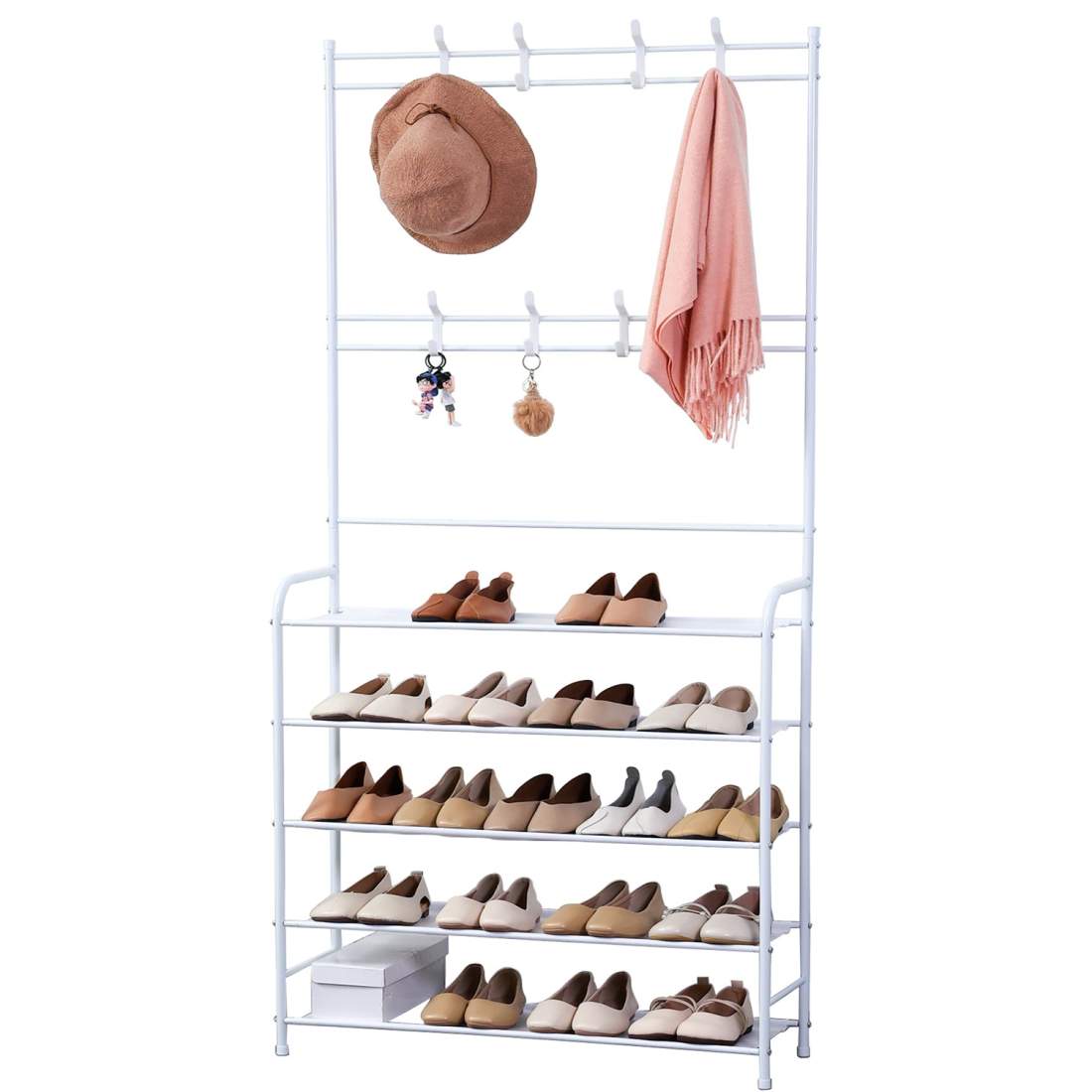 Herzberg 4-vånings klädhängare för entré och förvaringsställ i hall - 80x170 cm | Mode & Accessoarer - Accessoarer | Pryloteket