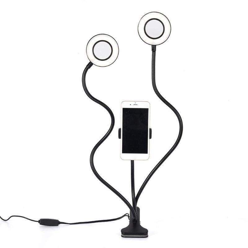Grundig ED-95927: 2-i-1 Dual Ring light Clip-On telefonholder