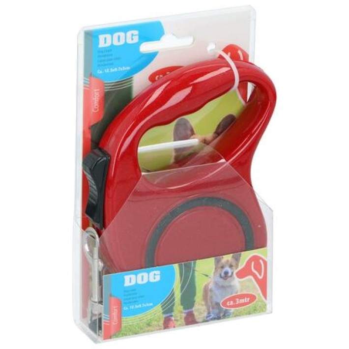 Pet Treatment ED-42859: Udtrækkelig hundesnor - 5M Rød