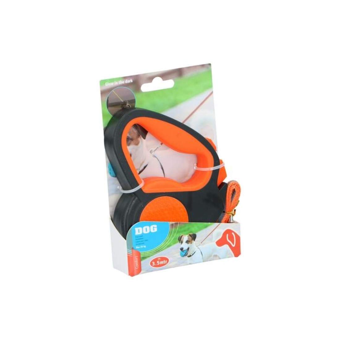 Pet Treatment ED-41661: Retractable Glow in the Dark Hundkoppel - 3,5 M Orange | Elektronik - Tillbehör Mobil & Surfplatta - Mobiltillbehör - Mobilkablar - Tillbehör | Pryloteket
