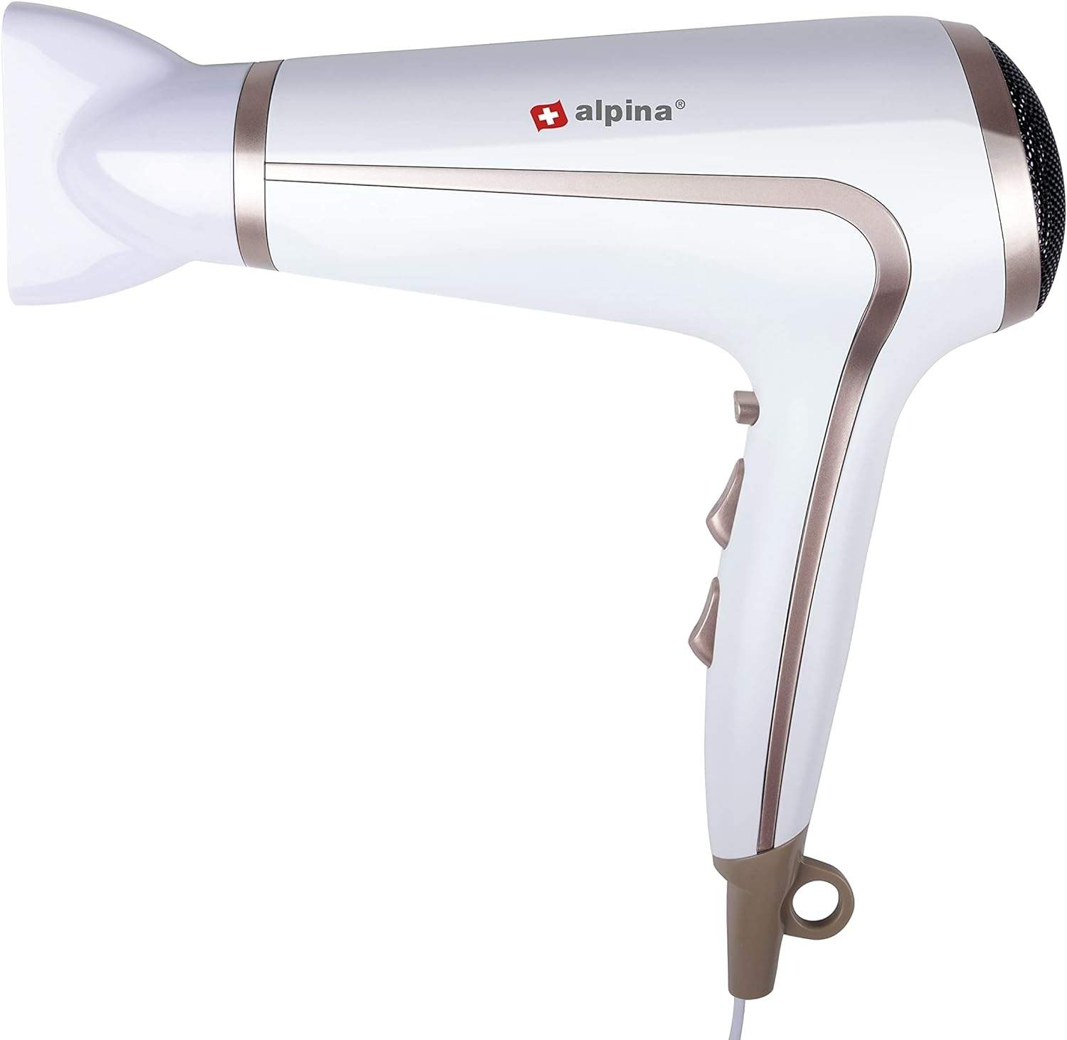 Alpina ED-88324:Hårtørrer 1600-2000W + Hvid/Rosegold