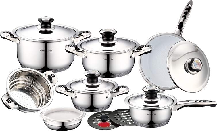 Royalty Line RL-16B Inox Køkkengrej Sæt 16stk?