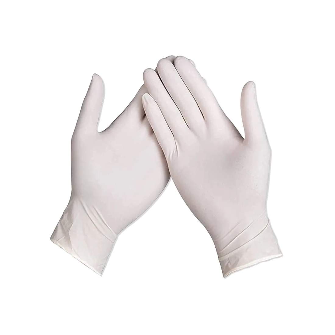 Handskar Master: Förpackning med 100 engångshandskar med latex och pulver - Storlek L | Hälsa & Skönhet - Personvård - Hygien | Pryloteket