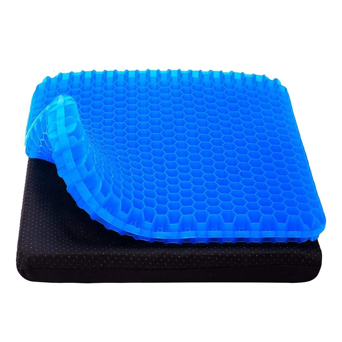 Herzberg HG-03220: Sittdyna i gelé - Blå | Hälsa & Skönhet - Personvård - Vård & Rehabilitering - Hållning | Pryloteket