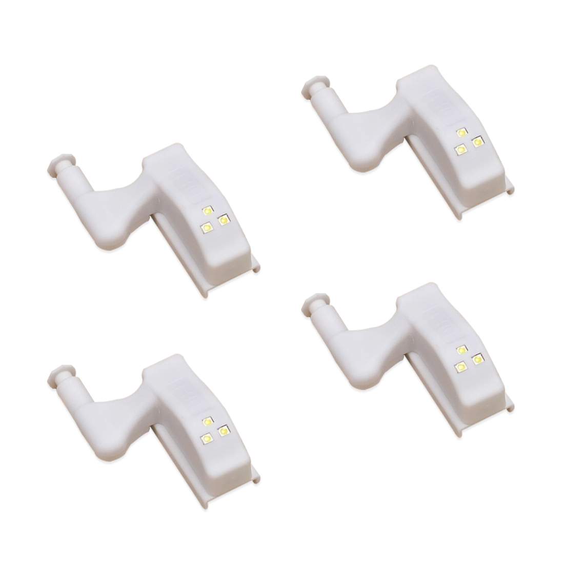 Genius Ideas 4 delar LED-ljus ""gångjärn | Hem & Hobby - Hem & Hushåll - Kök - Köksförvaring - Kryddförvaring - Kryddburkar | Pryloteket