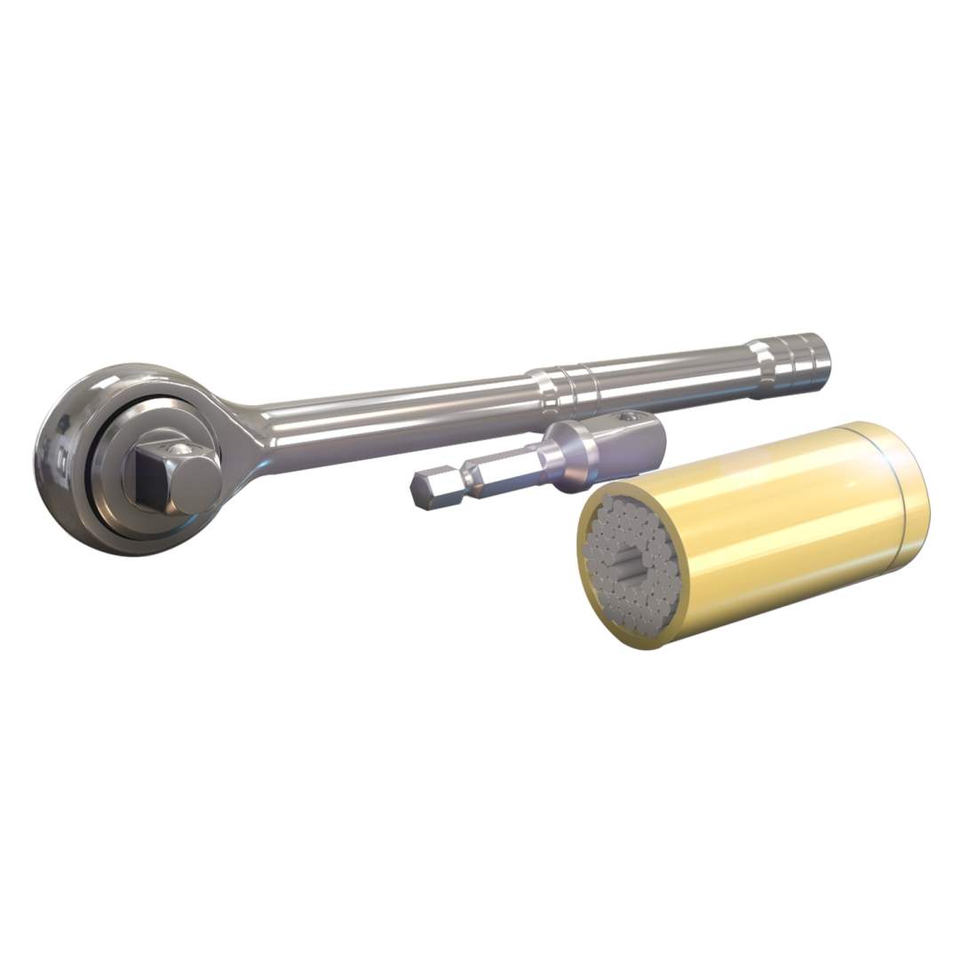 Herzberg HG-5031: 3st universal hylsnyckel