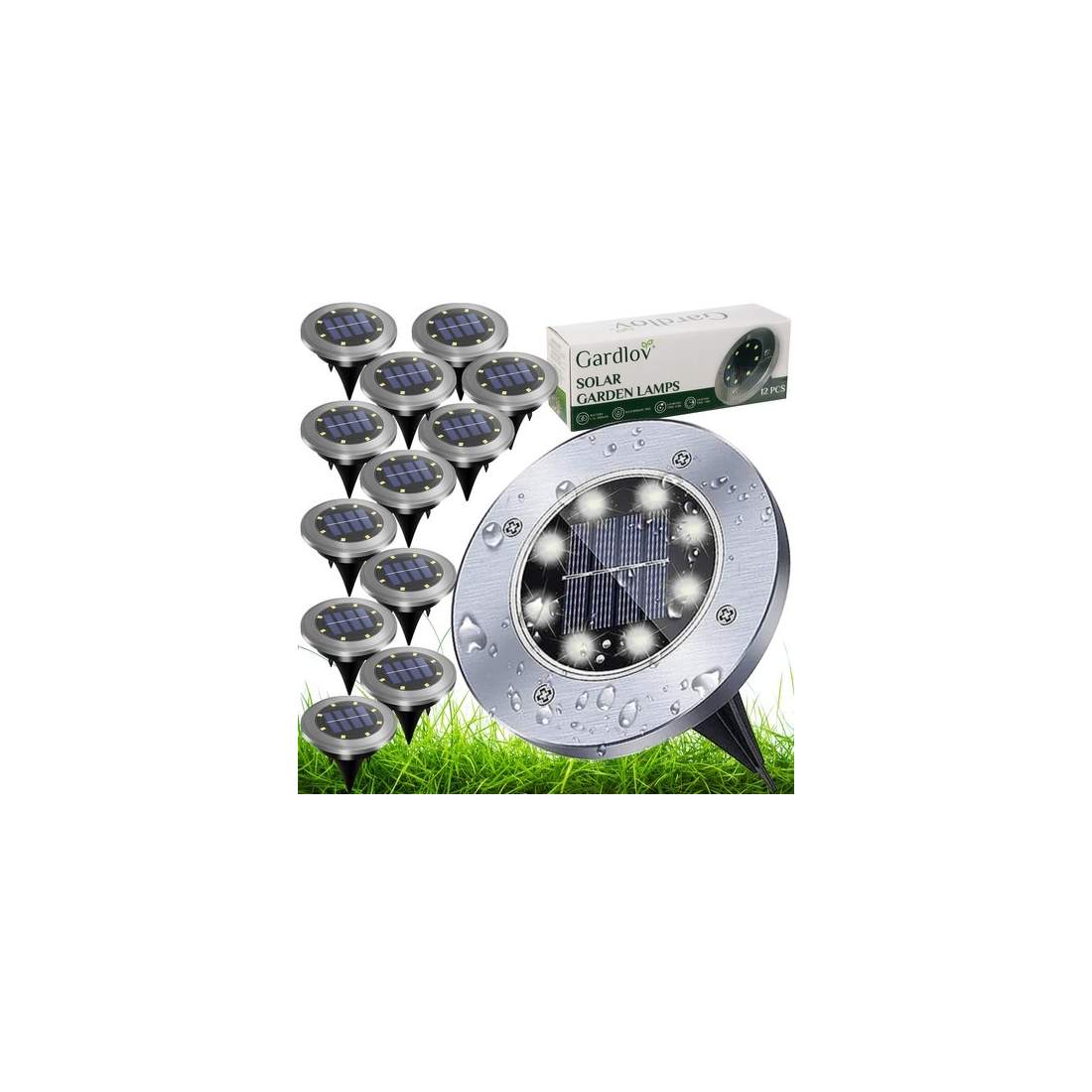 Solar trädgårdslampor - 12 st. Gardlov 24001 | Sport & Fritid - Friluftsliv & Camping - Belysning | Pryloteket