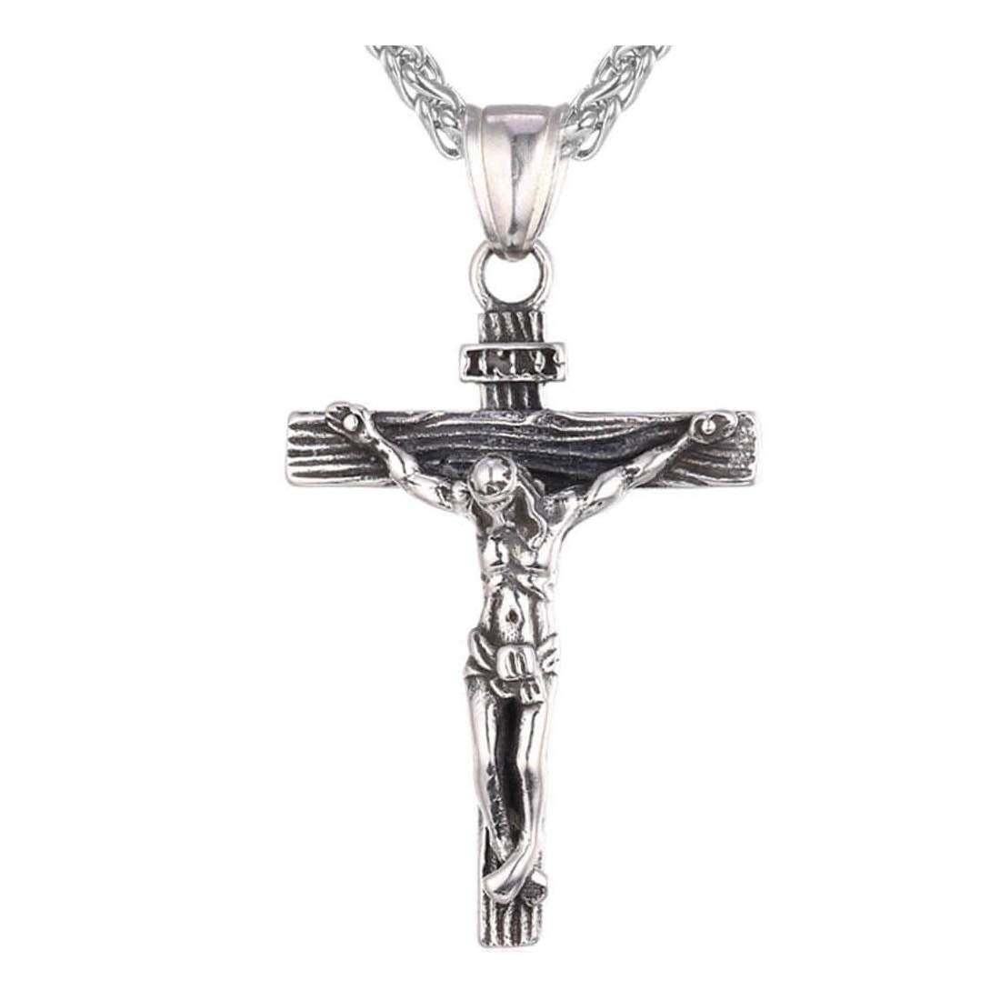 U7 Krucifixhalsband - Silver | Mode & Accessoarer - Smycken, Smyckesset & Tillbehör - Halsband | Pryloteket