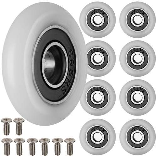 Shower cabin hjul med kuglelejer - sæt af 8