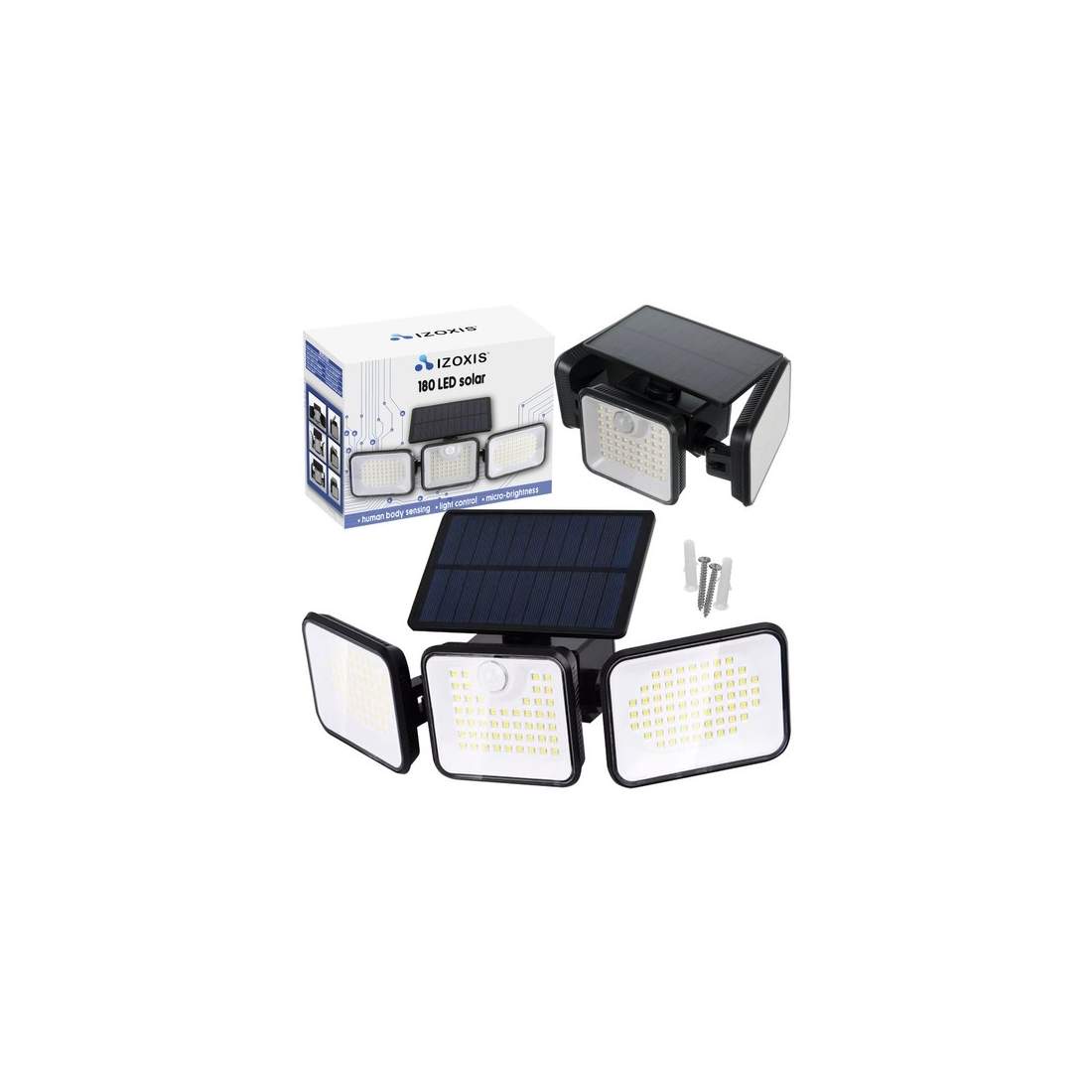 Solcellslampa 180 LED Izoxis 24889 | Sport & Fritid - Friluftsliv & Camping - Belysning | Pryloteket