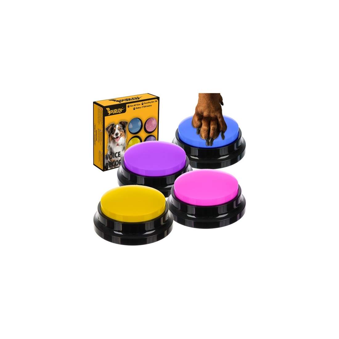 Djurljudsknappar Purlov 24615 | Elektronik - Ljud & Bild - Högtalare | Pryloteket