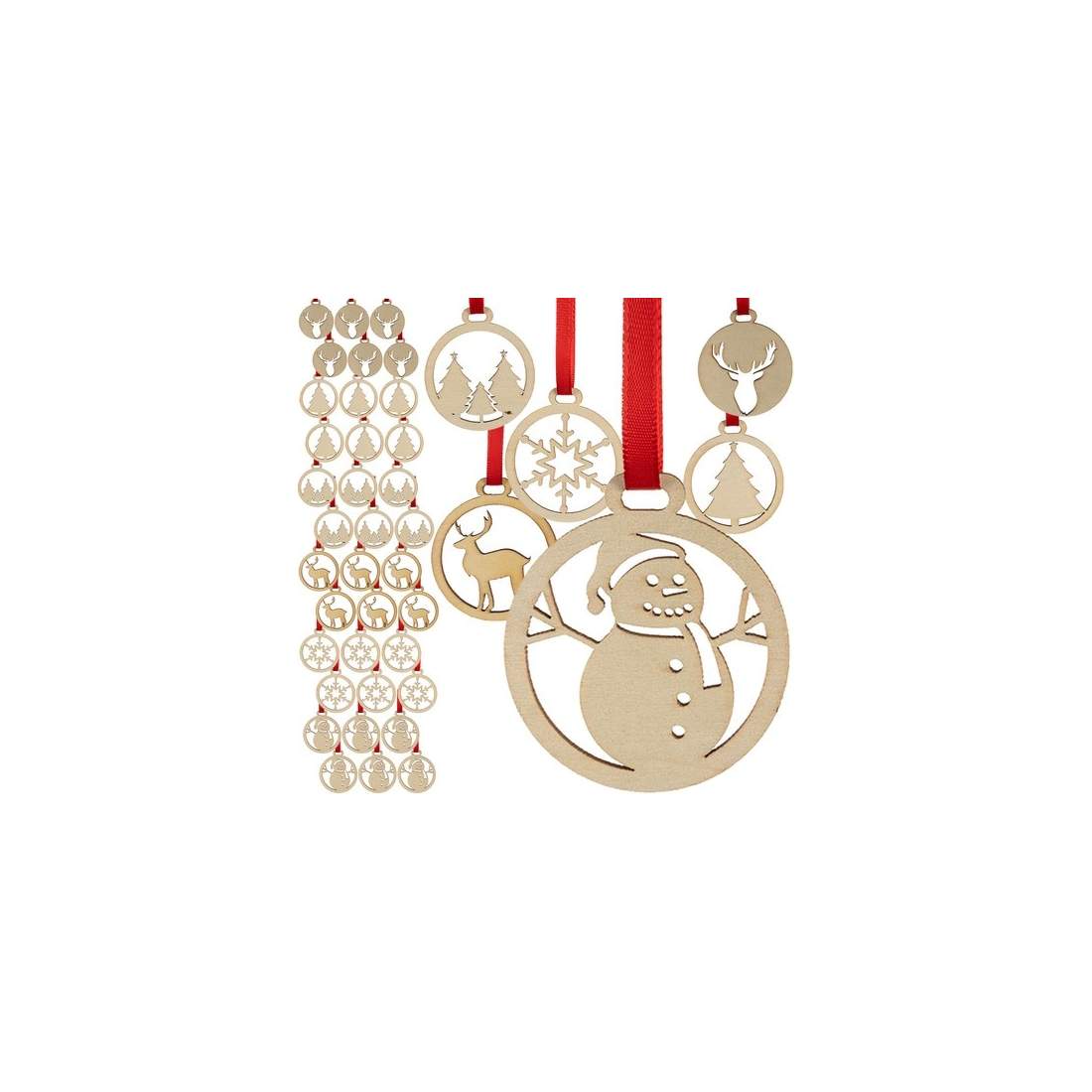 Träkulor - 36st Ruhhy 24855 | Elektronik - Kablar & Adaptrar - Splitters | Pryloteket