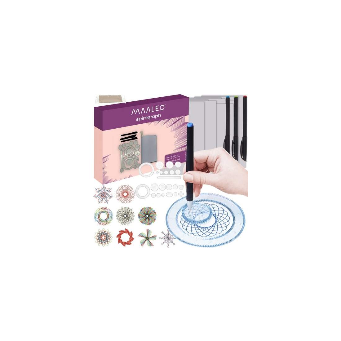 Ritset - spirograf Maaleo 24346 | Hälsa & Skönhet - Personvård - Vård & Rehabilitering - Hållning | Pryloteket