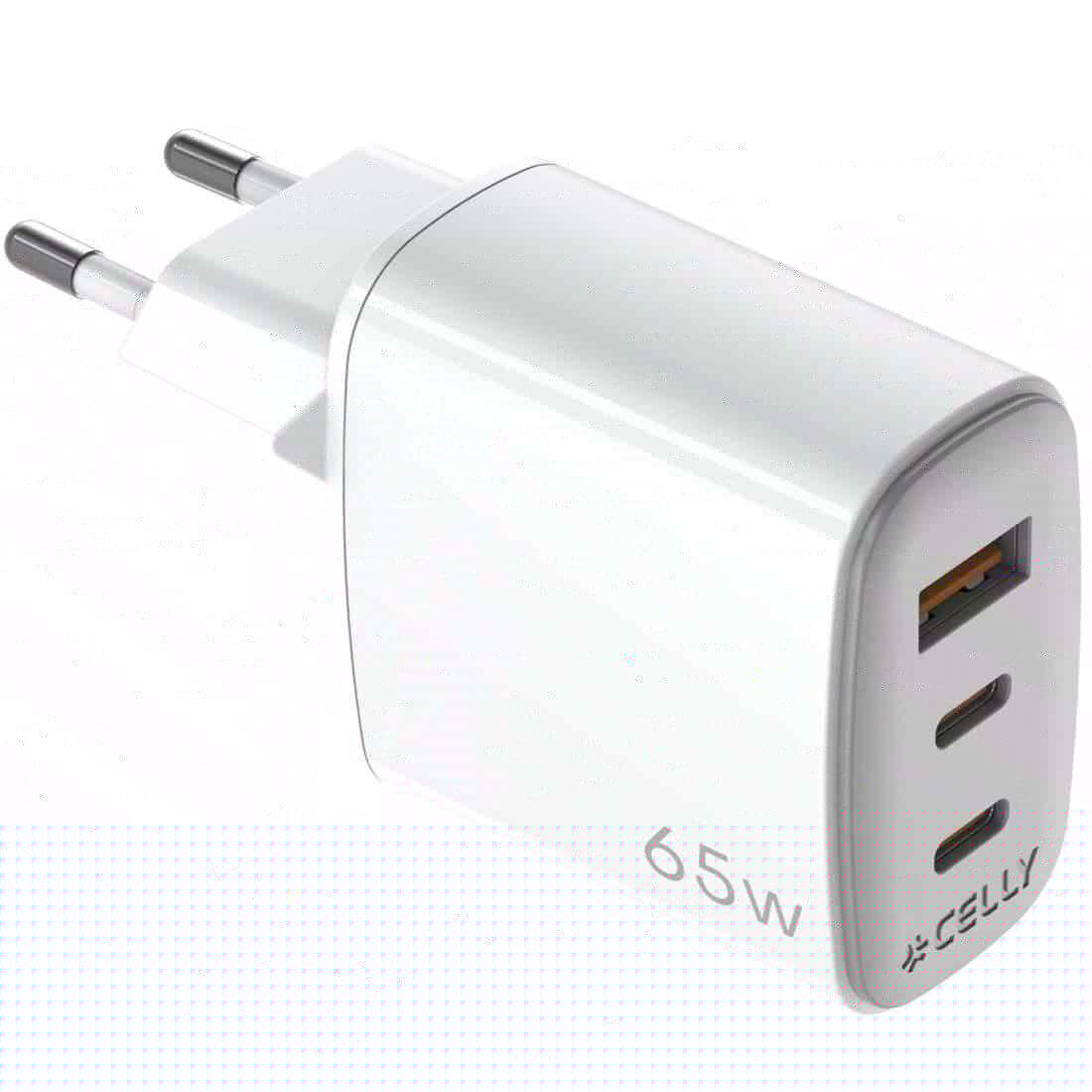 USB-laddare GaN 1 x USB-A + 2 x USB-C PD 65W | Elektronik - Speltillbehör - Nintendo - Nintendo Switch - Laddare | Pryloteket