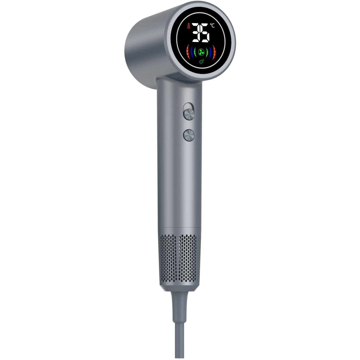 Hårfön med Led-display HDD-1400 Mörk-grå | Elektronik - Kablar & Adaptrar - Adaptrar & Signalomvandlare - Ljud | Pryloteket