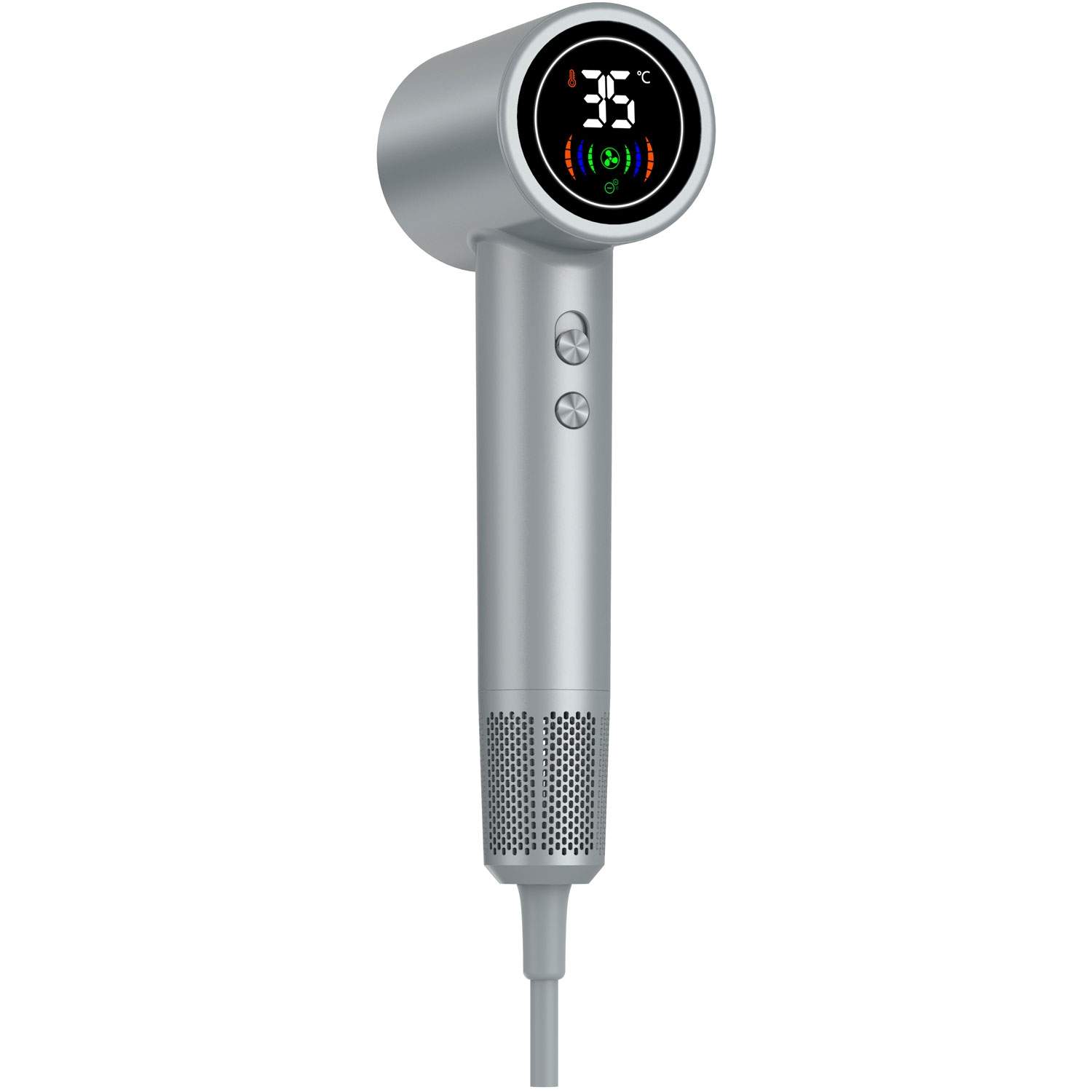 Hårtørrer med LED display HDD-1400 Sølv billede