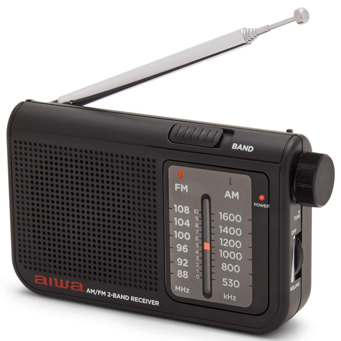 Pocket radio med FM/AM Svart