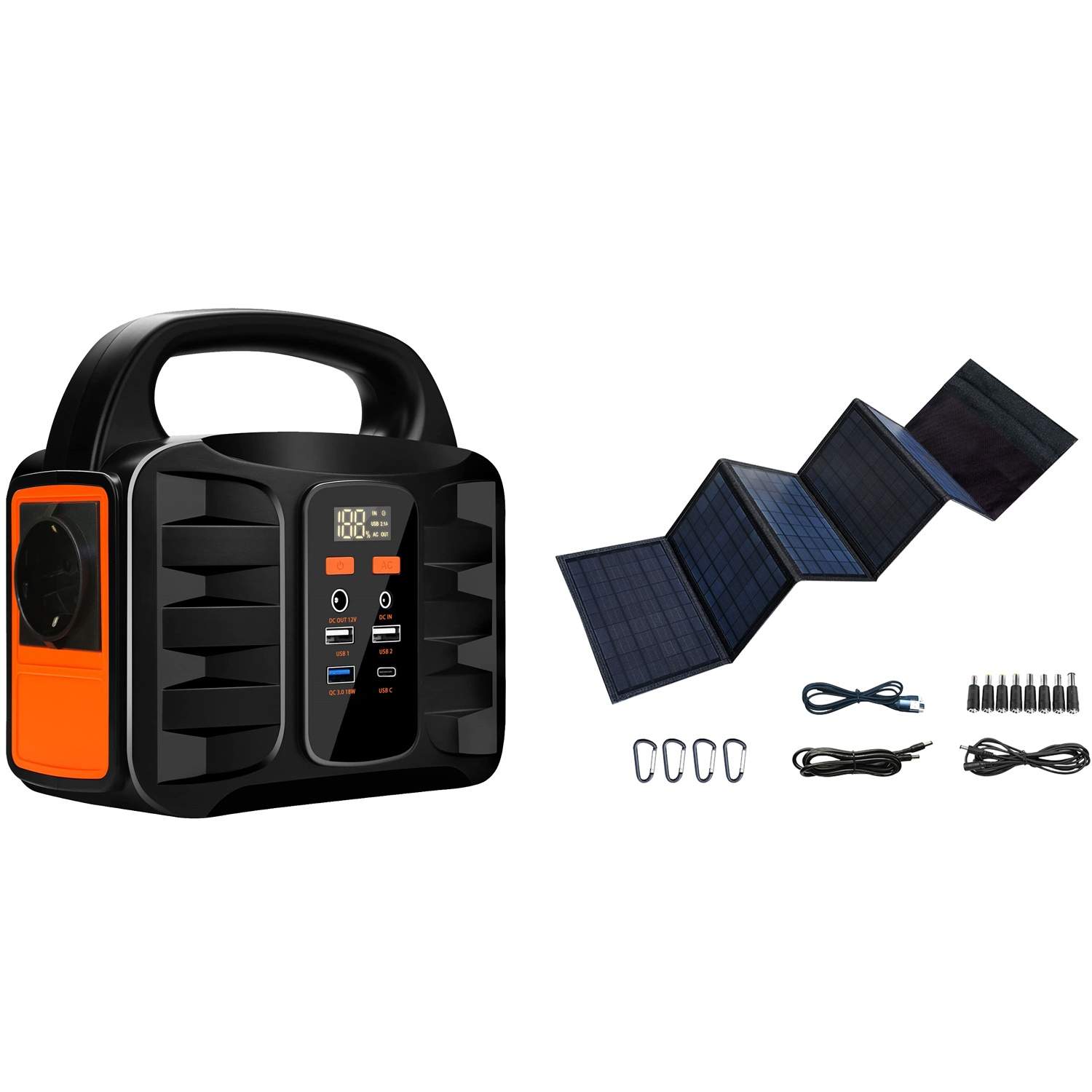 Bærbar kraftstation 42000mAh (155Wh) Batt billede