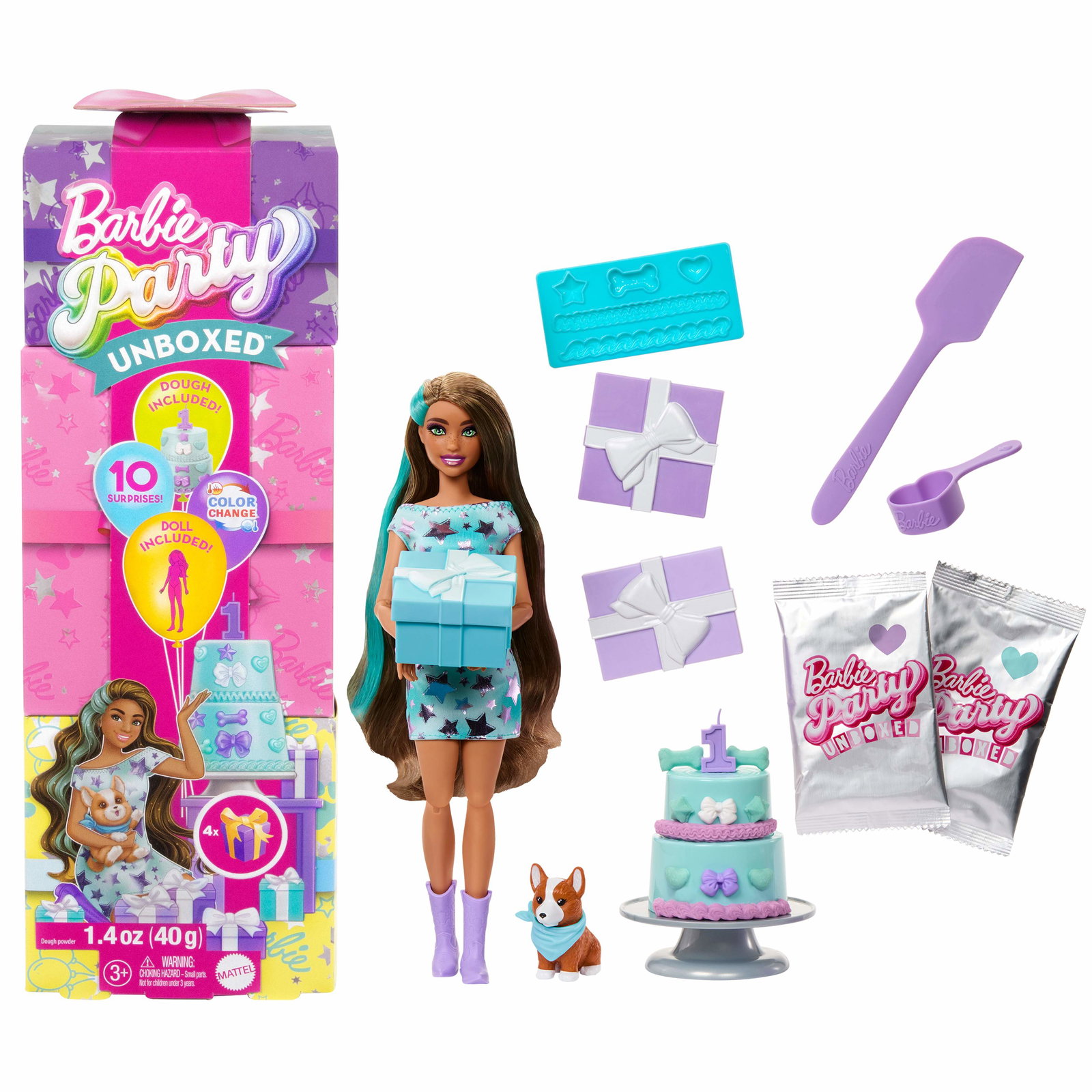 Barbie Party Uboksed Dukke 3