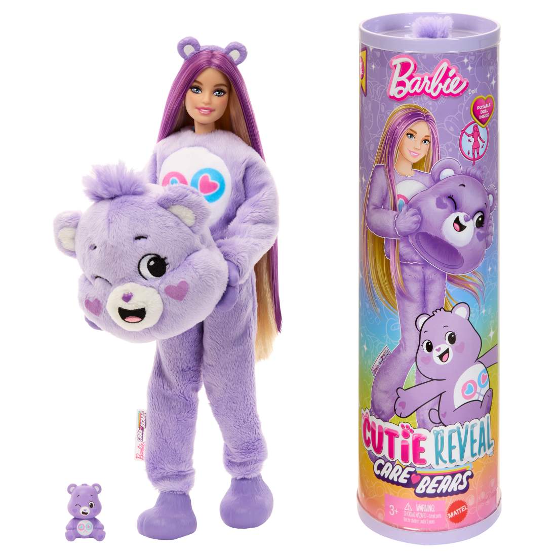 Barbie Cutie Reveal Care Bears Lila | Leksaker & Spel - Leksaker - Leksaksfigurer & Dockor - Dockor - Barbie | Pryloteket