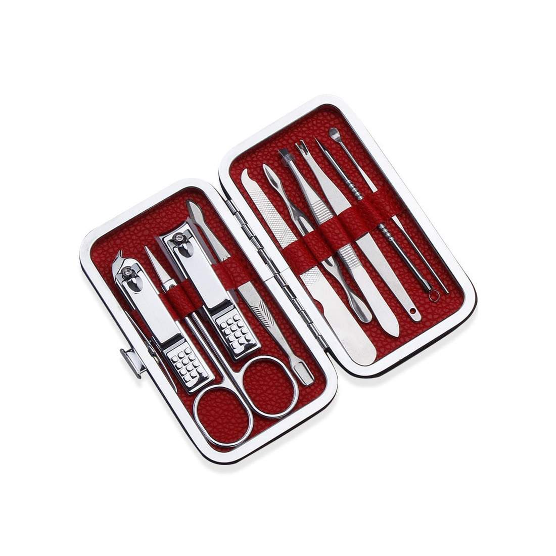 Manicuresæt - 10 Dele i Rustfri Stål