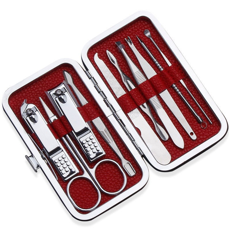 Manikyyrisetti - 10 Osaa Ruostumattomasta Teräksestä