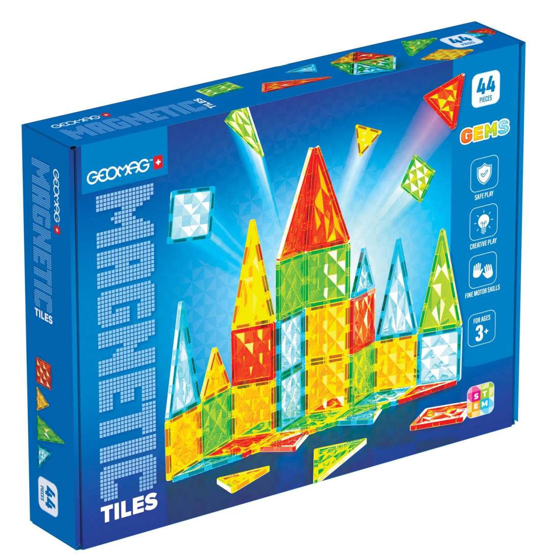 Geomag Gems Magnetbrickor 44 Delar | Leksaker & Spel - Leksaker - Byggsatser & Byggklossar | Pryloteket