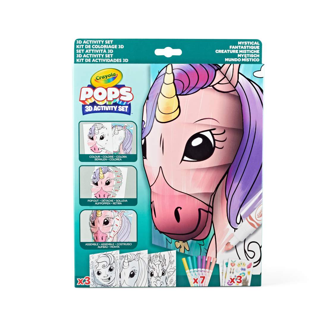 Crayola Pops 3D Enhörning | Leksaker & Spel - Leksaker - Övriga Leksaker | Pryloteket