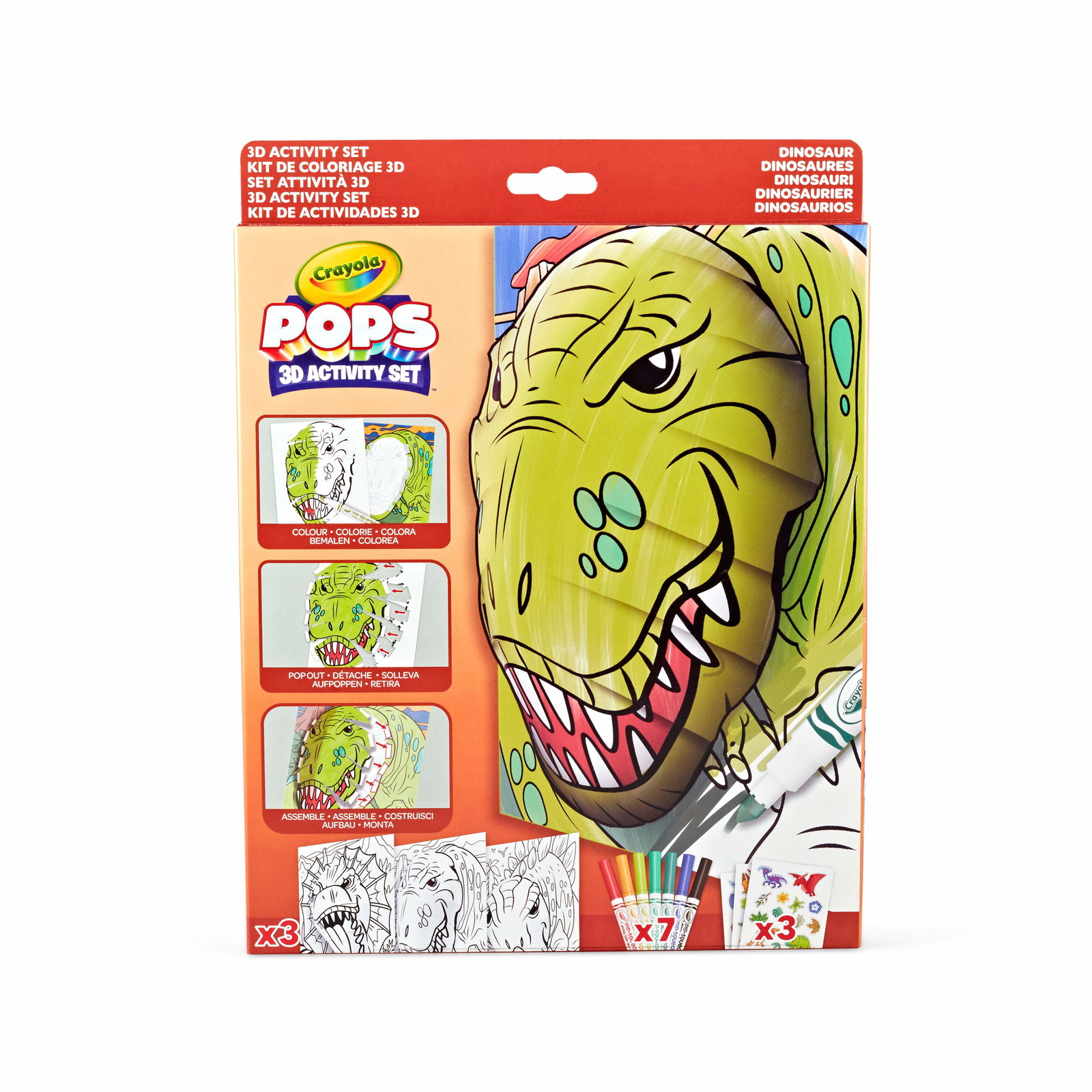 Crayola Pops 3D Dinosauurer