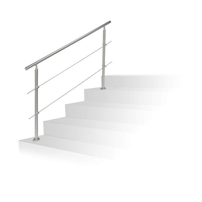 Rostfria trappräcken 1,5 m / 2 stolpar / 3 tvärstag | Hem & Hobby - Husdjur - Hund - Övrigt | Pryloteket