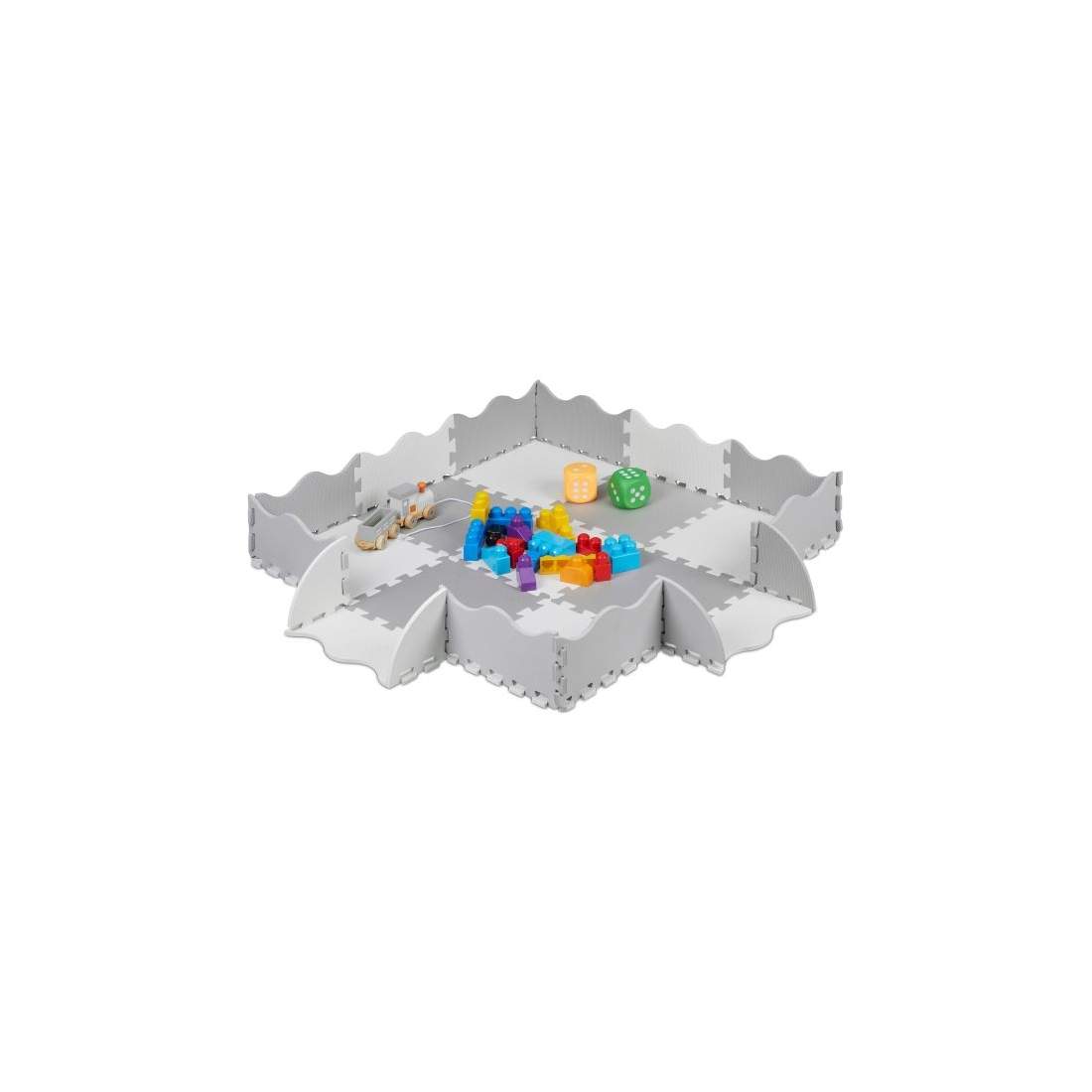 pusselmatta med 25 bitar och bård | Hälsa & Skönhet - Personvård - Hygien | Pryloteket