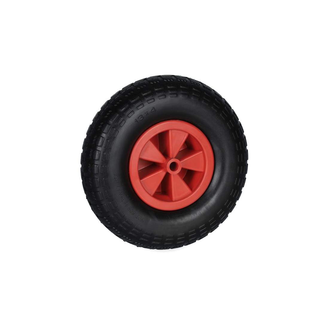 Hjul till skottkärra 4.00-6 i svart/röd | Hem & Hobby - Hem & Hushåll - Trädgårdsartiklar - Skottkärror - Skottkärrehjul | Pryloteket