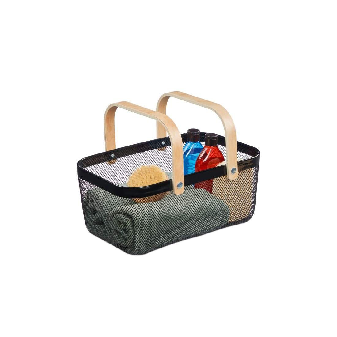 Fyrkantig trådkorg med handtag | Mode & Accessoarer - Accessoarer | Pryloteket