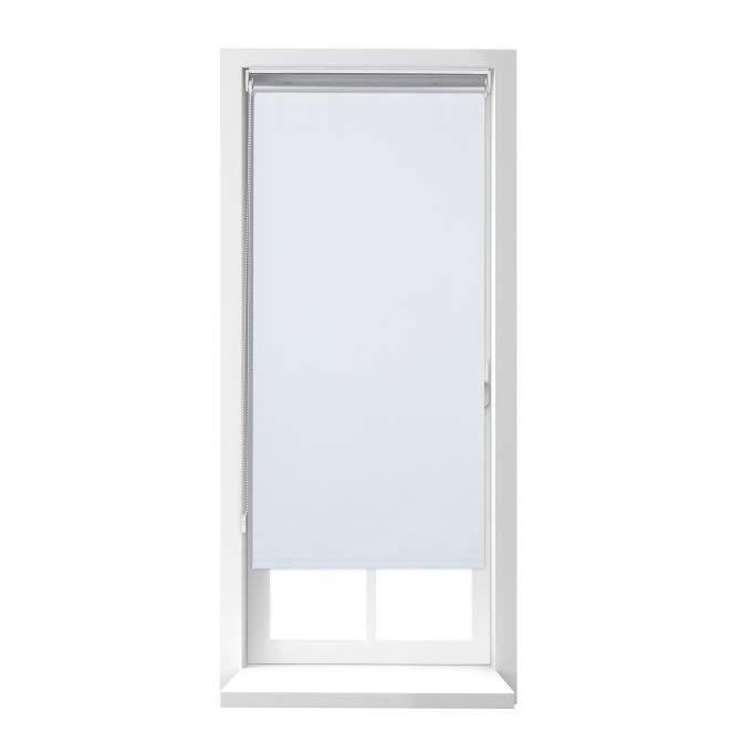 Hvidt termisk rullegardin 220 cm langt