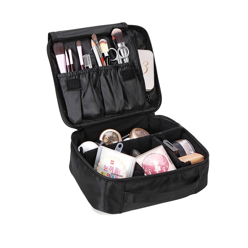 Käytännöllinen ja Vedenpitävä Toilettilaukku - Musta